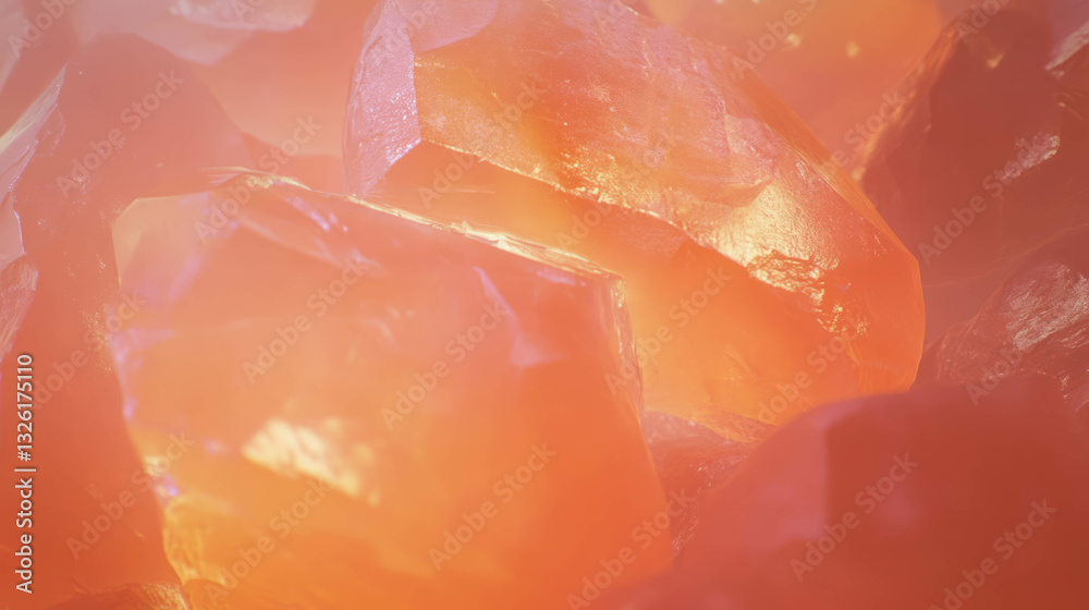 Poster enchanting texture of sunstone with schiller effect in abstract chaos design