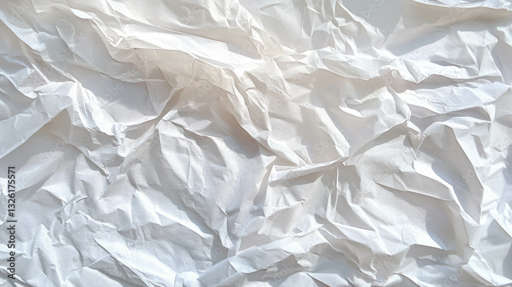 Poster abstract texture of crumpled tissue paper conveying thinness and chaos for creative design