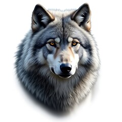 Fototapeta premium wolf isolated on white background