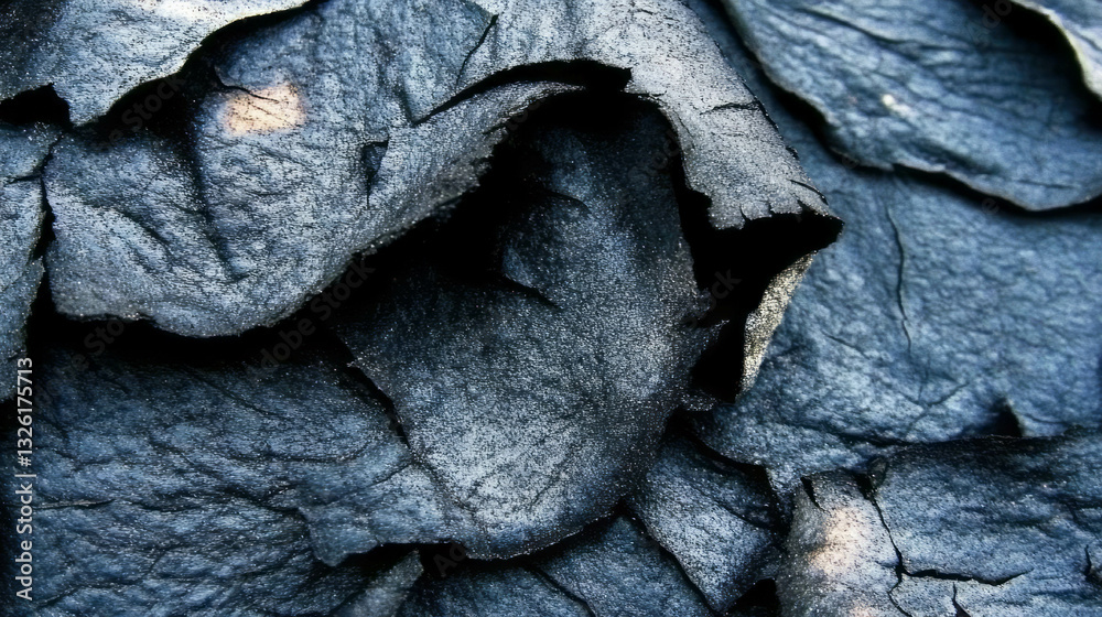 Poster textured torn burnt paper with white ash detail for abstract art and design projects