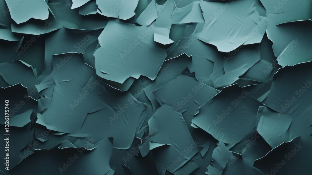 Poster Abstract chaotic texture with torn edges and corners for creative design projects