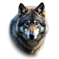 wolf isolated on white background
