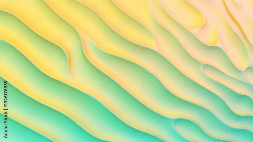 Poster vibrant yellow and green gradient texture for modern design projects