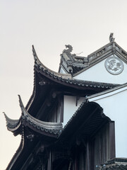 Elegant Architectural Design of Traditional Asian Rooftop with Intricate Details