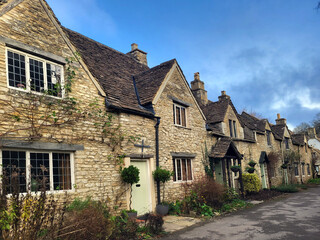 Traditional english houses, Castle Combe, Cotswolds, England