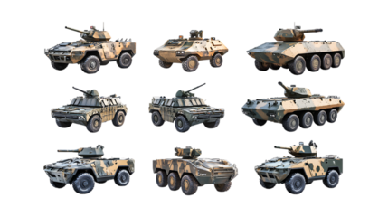 Pack Arcade Set in Different Poses Against Transparent Background for Gaming Culture, Retro Design, or Entertainment Branding