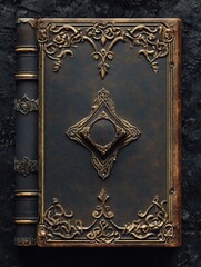 Old book with intricate design