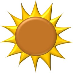 The sunflower emblem is yellow on a white background