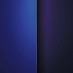 Obraz premium Abstract Split: Two-Tone Blue and Deep Purple Gradient with Vertical Divider, Creating a Minimalist Composition