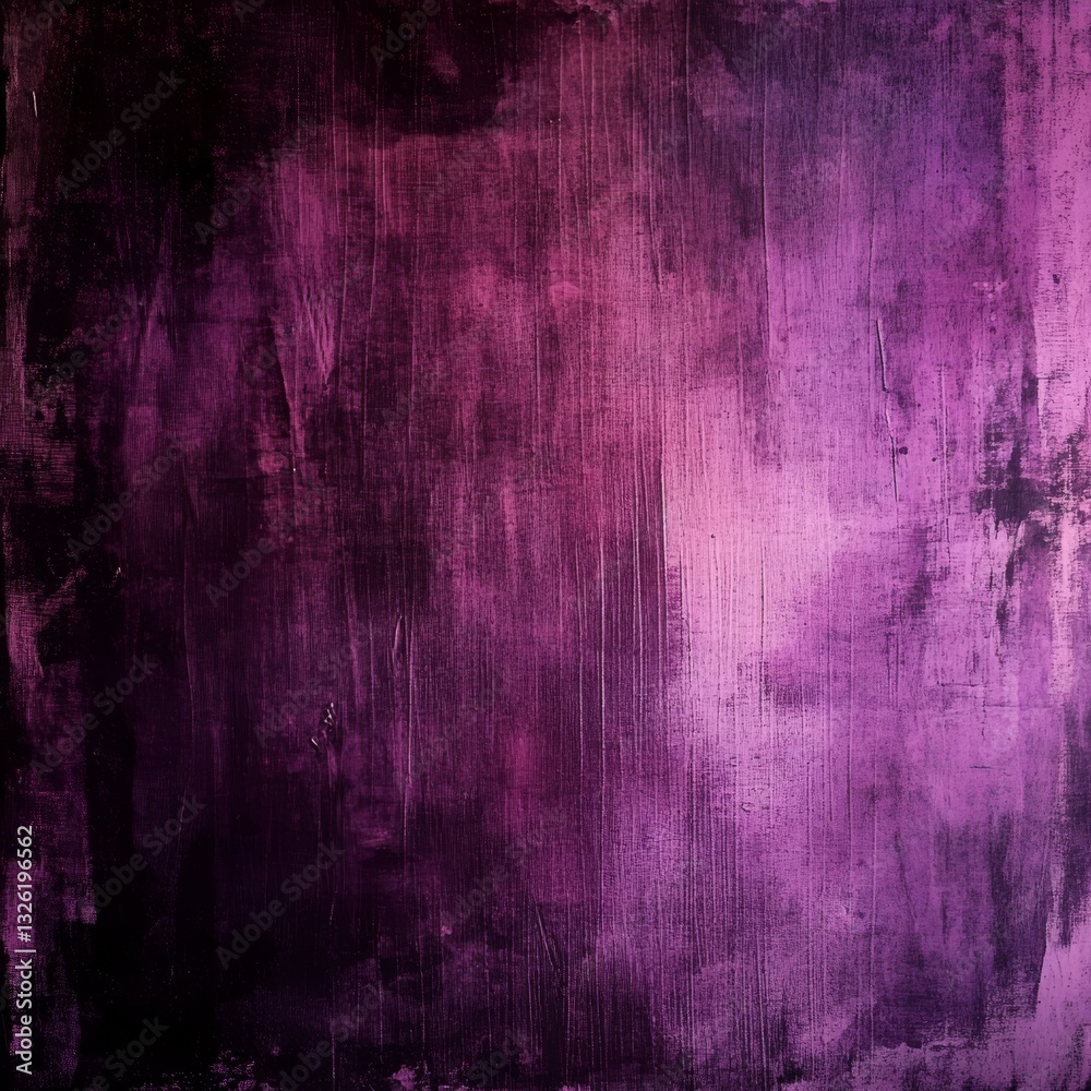 Poster Abstract Violet Hues: A Textured Canvas with Dark Edges and Vertical Strokes, Evoking Mystery and Depth