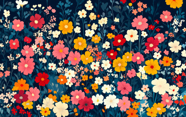 Vintage floral texture art background
