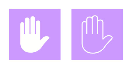 Obraz premium Raising Hands Icon Design