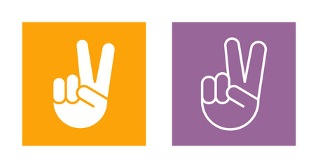 Victory Hand Icon Design