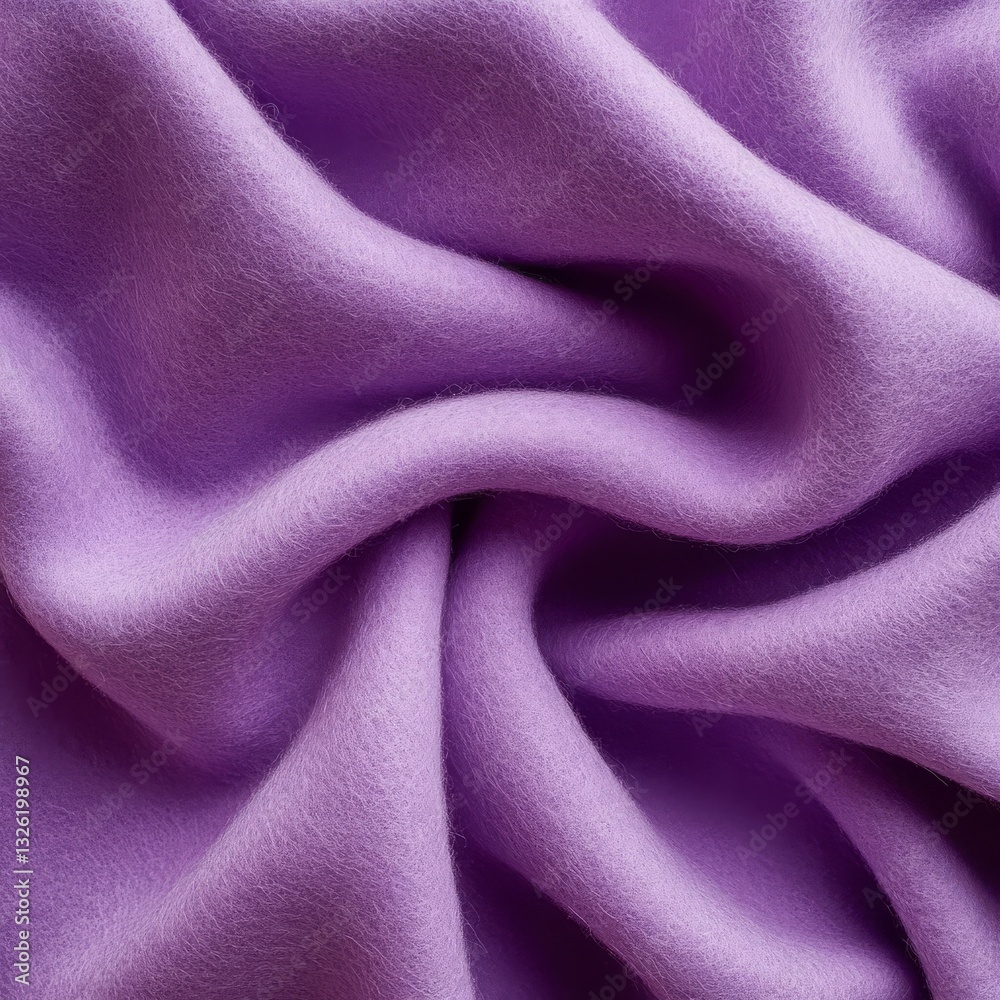 Poster elegant purple fabric texture with soft folds and delicate hues - a textile masterpiece for creative