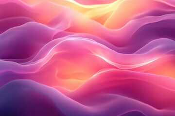 Obraz premium Abstract Close-up Gradient Waves, Fluid Texture, Dynamic Pattern, Soft Light, Modern Art, Colorful Background, Graphic Design.