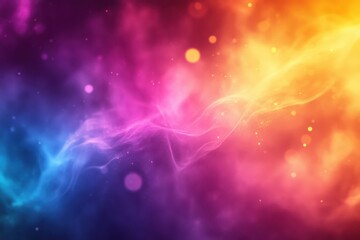 Abstract Close-up of Colorful Nebula Gradient Background,Cosmic Clouds, Bokeh Effects, Dreamy, Galaxy, Fantasy.