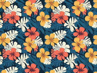Hawaiian garden pattern.