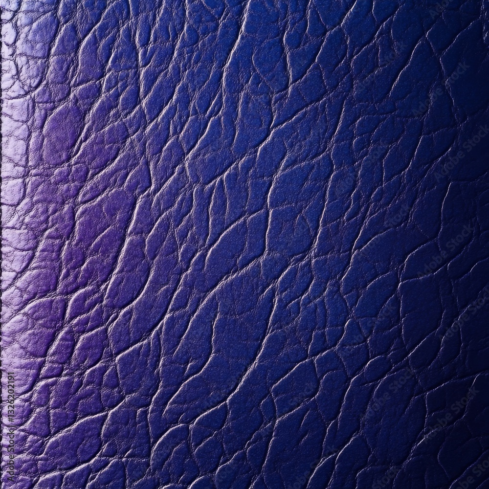 Poster rich blue leather texture: a deep, luxurious surface with intricate pattern detailing and subtle col