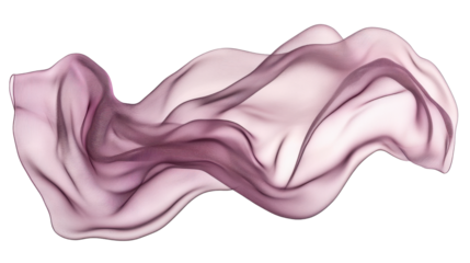 A long purple fabric with a white background