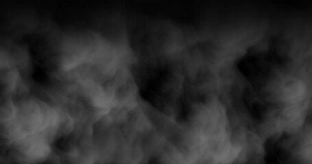 Smoke Animation in slow motion. Smoke, Cloud cold fog in Realistic dry ice blending mode background