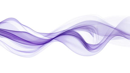 A purple wave is shown on a white background