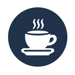 Coffee Cup 10 - Logo Blue White-01