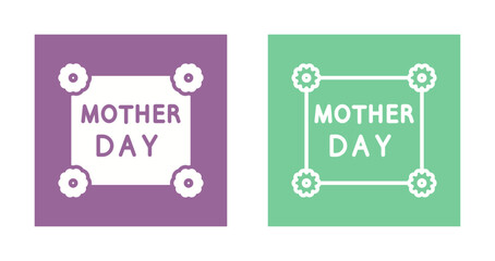 Mother's Day Card Icon Design