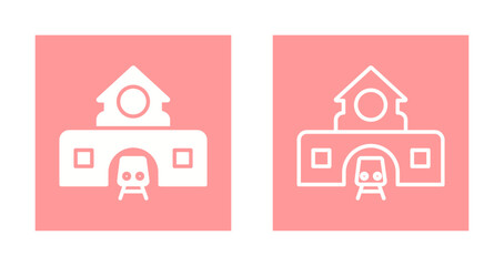 Train Station Icon Design