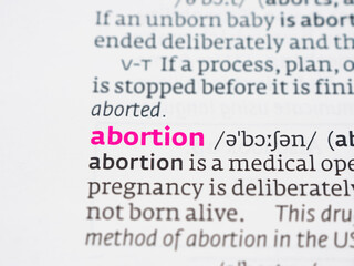 Obraz premium Abortion is a medical procedure for terminating a pregnancy that is important in the health and rights of a woman.