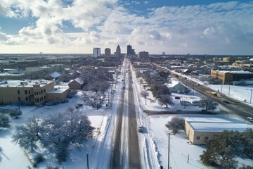 Beaumont, Texas: A Scenic Aerial View of the Southern Town in Winter