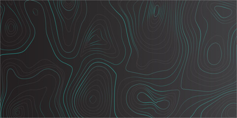Highly Stylized and Seamlessly Repeating Topographic Contour Map Incorporating Abstract Wave Motifs and Detailed Grid Structures
