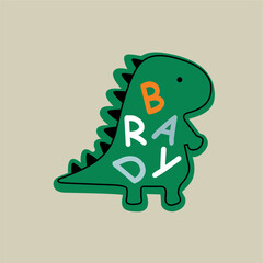 Dino Baby doodle hand drawn illustration 