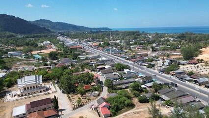 Tropical Beach Resort Aerial View