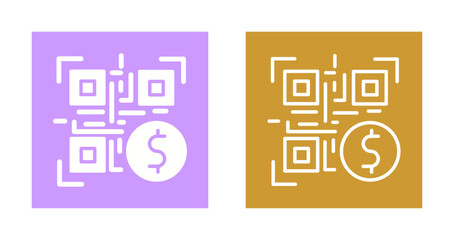 QR Code Payment Icon Design