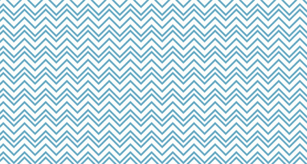 Vector Geometric Chevron Pattern with Light Blue and White Zigzag Lines in a Seamless Design