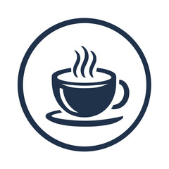 Coffee Cup 29 - Logo Icon White Blue-01