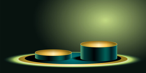 Pipe green image with cylinder curve pattern or crooked. Vector illustration.
