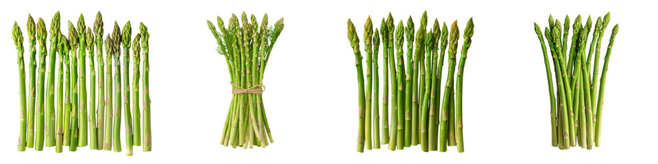 Freshly Harvested Bundles of Vibrant Green Asparagus Spears   A Nutritious and Versatile Vegetable Perfect for Seasonal Cooking and Healthy Eating