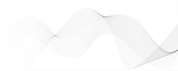 Abstract White and black wavy lines and geometric design and modern grid background  digital gradient transparent tech curve creative technology flowing smooth diagonal white background.