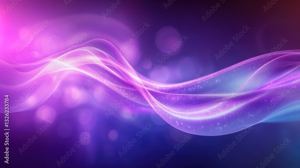 Aufkleber abstract colorful wave patterns with soft glows and gradients