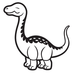 Cute dinosaur vector