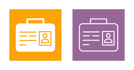 Obraz premium Office Card Icon Design