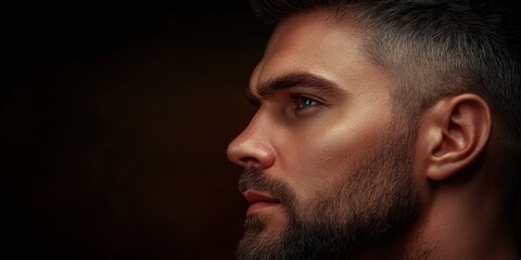 Obraz premium Man beard grooming banner