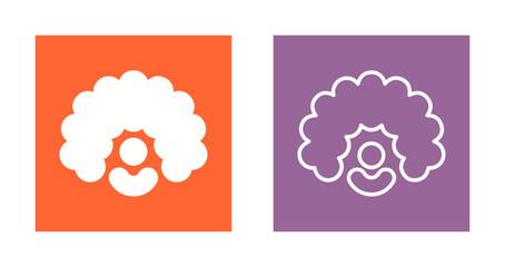 Clown Wig Icon Design