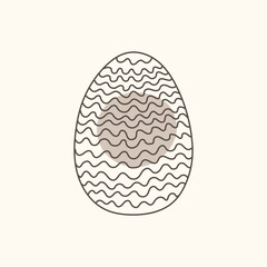 Easter egg icon. Illustration of Spring or Easter. Perfect for banner, postcard, poster, party and other decorations.