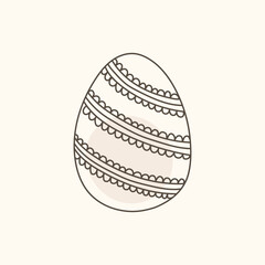 Easter egg icon. Illustration of Spring or Easter. Perfect for banner, postcard, poster, party and other decorations.