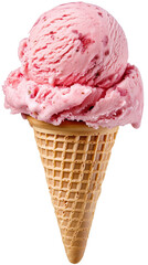 ice cream cone, isolated on transparent background 
