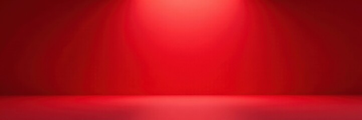 Red studio backdrop, perspective floor, gradient spotlight , product display, photography backdrop, red floor