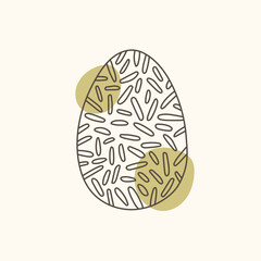 Easter egg icon. Illustration of Spring or Easter. Perfect for banner, postcard, poster, party and other decorations.
