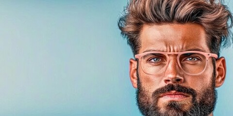 Obraz premium Man haircut grooming banner